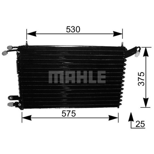 AC 215 000S - Condenser, air conditioning 