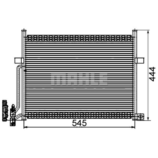 AC 234 002S - Condenser, air conditioning 