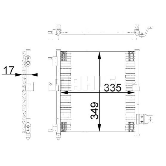 AC 264 000S - Condenser, air conditioning 