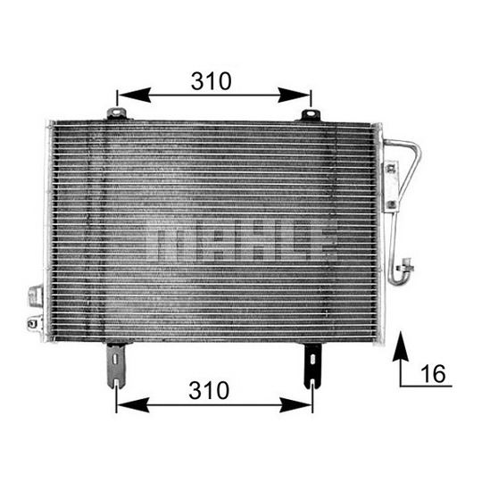 AC 253 000S - Condenser, air conditioning 