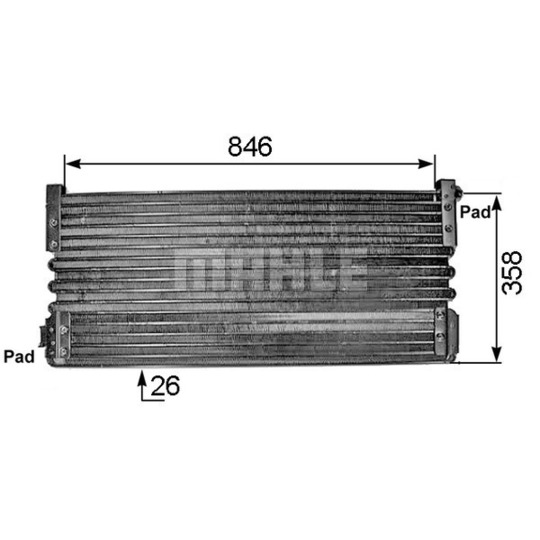 AC 293 000S - Condenser, air conditioning 