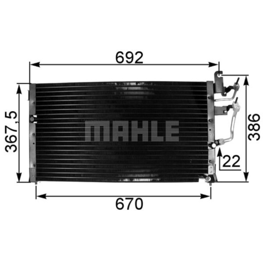 AC 329 000S - Condenser, air conditioning 