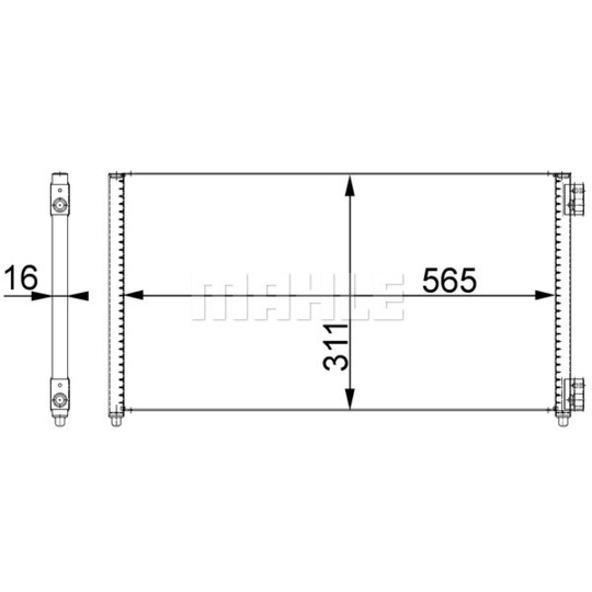 AC 373 000S - Condenser, air conditioning 