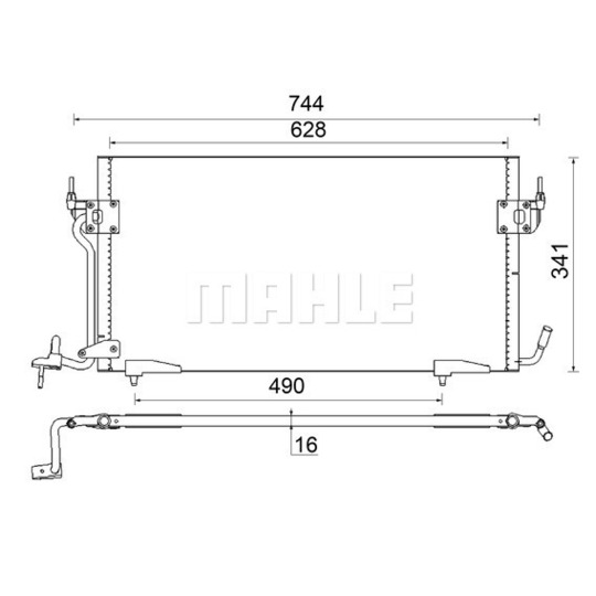 AC 341 000S - Condenser, air conditioning 