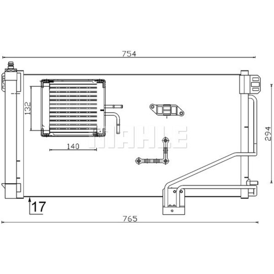 AC 346 000S - Condenser, air conditioning 