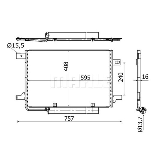 AC 369 000S - Condenser, air conditioning 