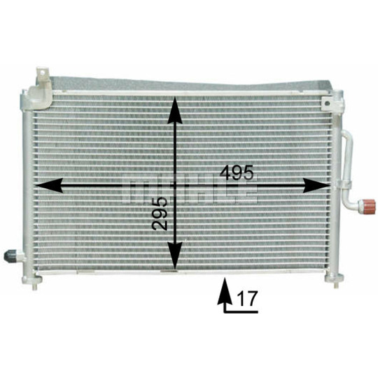 AC 416 000S - Condenser, air conditioning 
