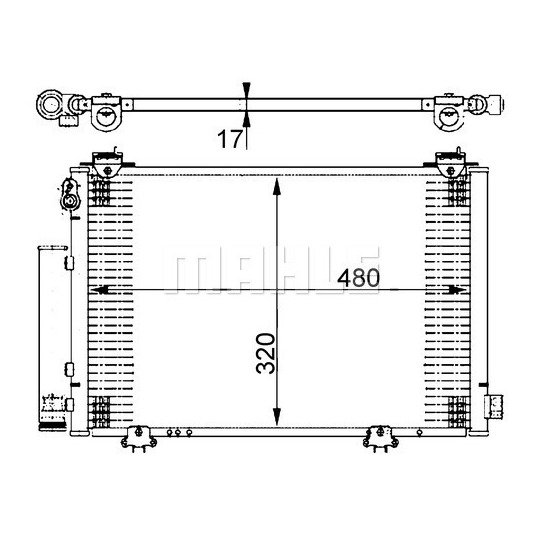 AC 385 000S - Condenser, air conditioning 