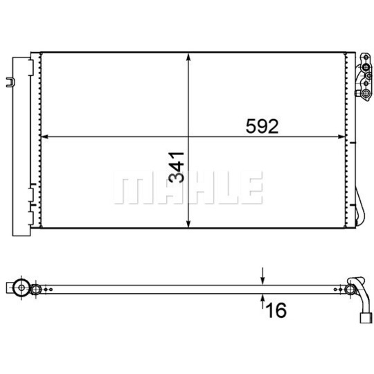 AC 414 001S - Condenser, air conditioning 