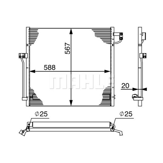 AC 41 000S - Condenser, air conditioning 