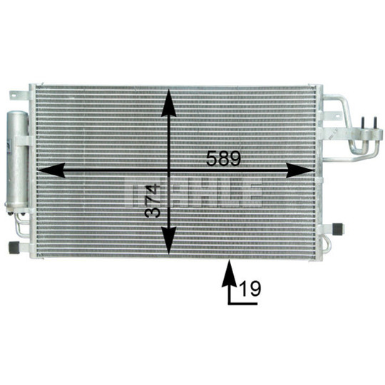 AC 399 000S - Condenser, air conditioning 