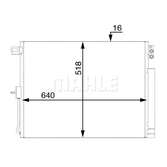 AC 45 000S - Condenser, air conditioning 