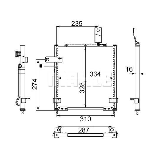 AC 468 000S - Condenser, air conditioning 