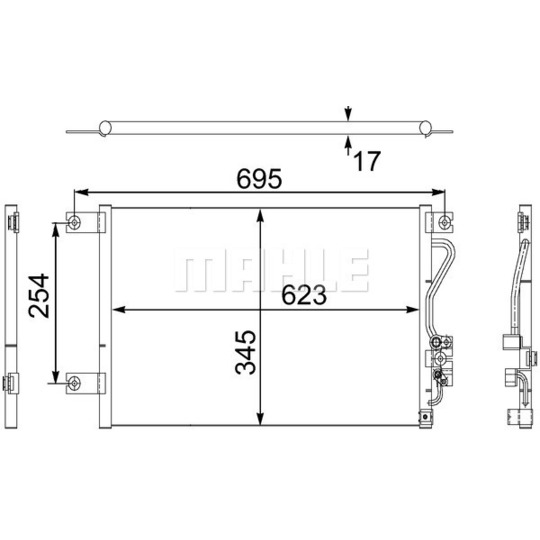 AC 483 000S - Condenser, air conditioning 