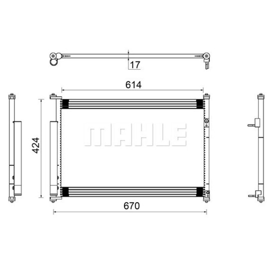 AC 490 000S - Condenser, air conditioning 