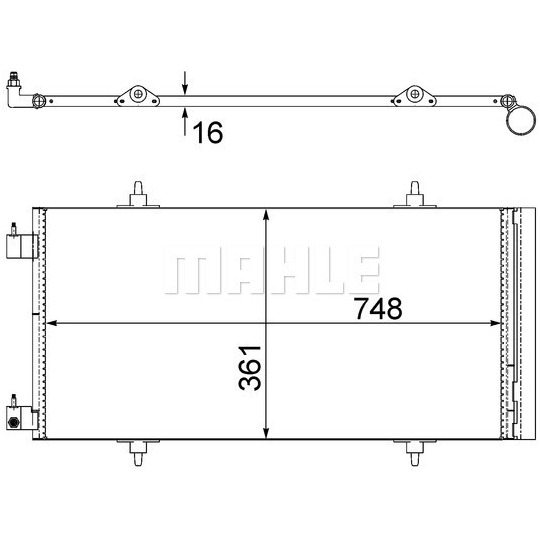 AC 465 000S - Condenser, air conditioning 