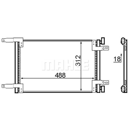 AC 516 000S - Condenser, air conditioning 