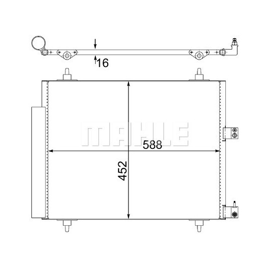 AC 515 000S - Condenser, air conditioning 