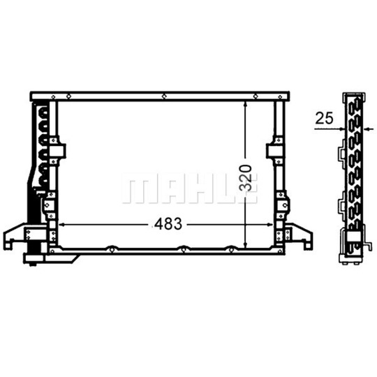 AC 512 000S - Condenser, air conditioning 