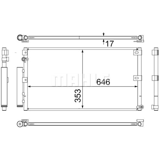 AC 530 000S - Condenser, air conditioning 