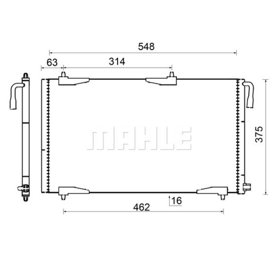 AC 501 000S - Condenser, air conditioning 