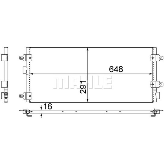 AC 518 000S - Condenser, air conditioning 