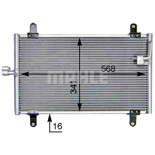 AC 514 000S - Condenser, air conditioning 