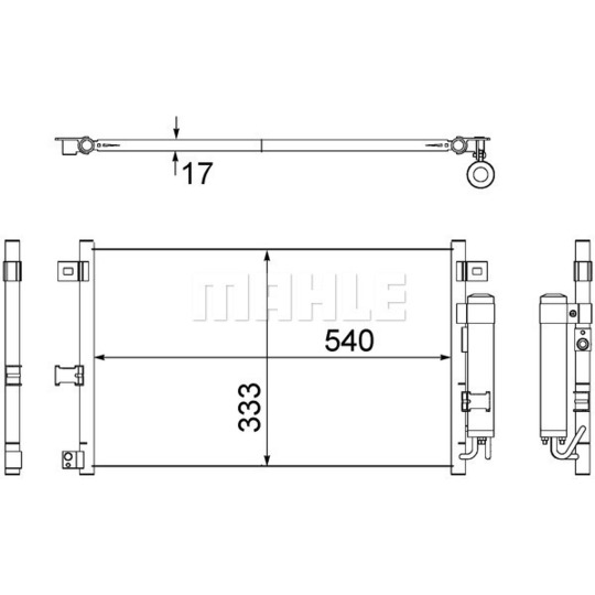 AC 507 000S - Kondensor, klimatanläggning 