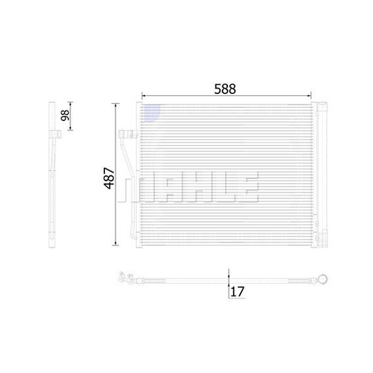 AC 568 000S - Condenser, air conditioning 