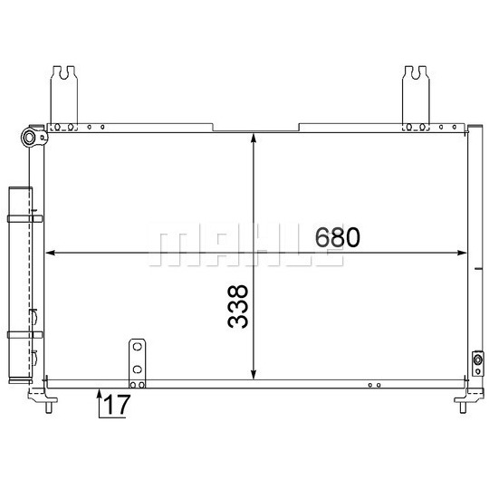 AC 565 000S - Condenser, air conditioning 