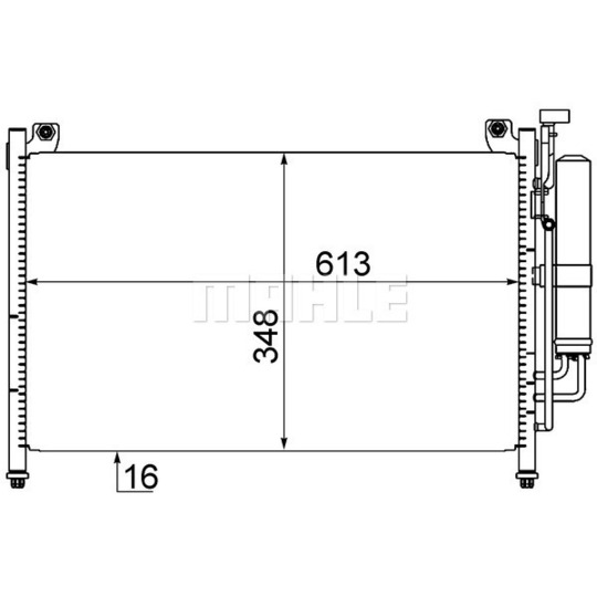 AC 609 000S - Condenser, air conditioning 