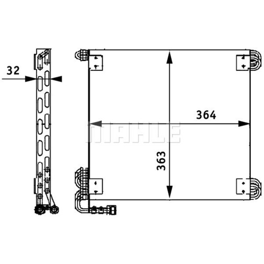 AC 660 000P - Condenser, air conditioning 