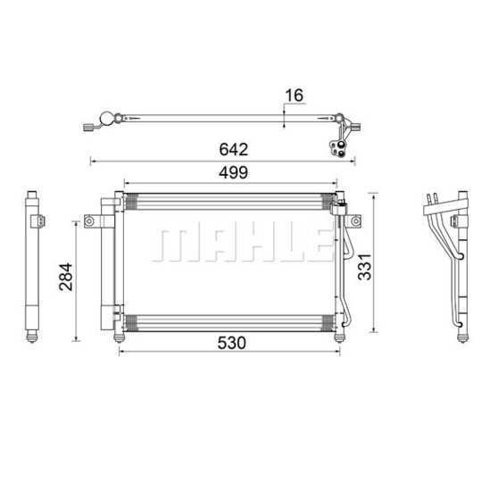 AC 679 000S - Condenser, air conditioning 