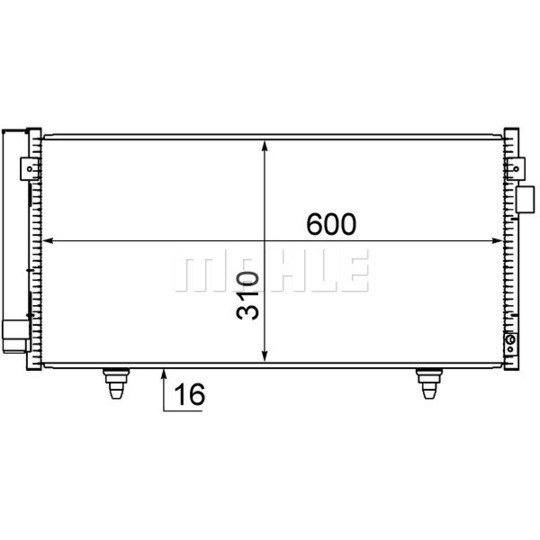 AC 718 000S - Condenser, air conditioning 