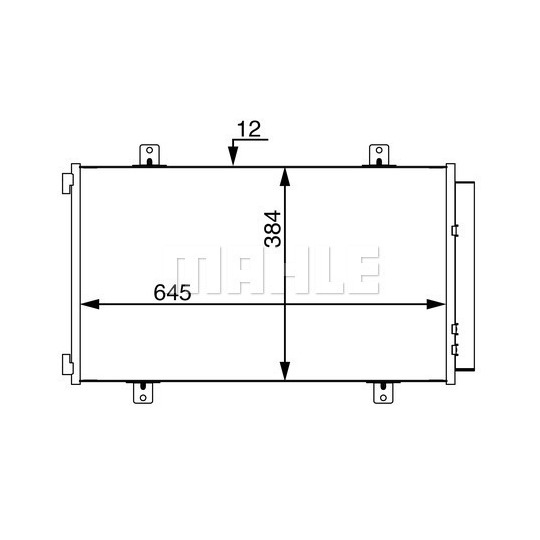 AC 70 000S - Condenser, air conditioning 