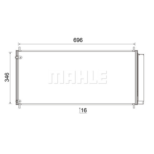 AC 799 000S - Condenser, air conditioning 