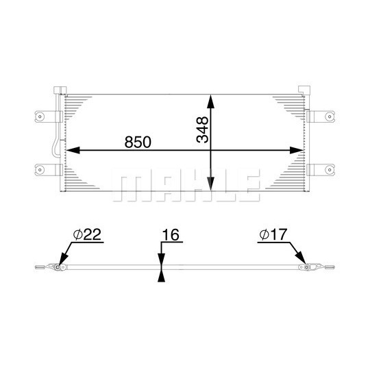 AC 783 000S - Lauhdutin, ilmastointilaite 