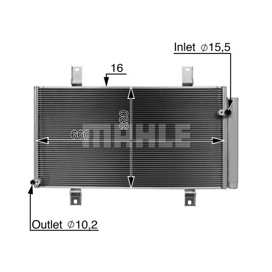 AC 722 000S - Condenser, air conditioning 