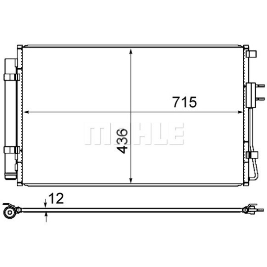 AC 868 000S - Condenser, air conditioning 