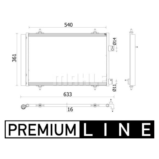 AC 922 000P - Lauhdutin, ilmastointilaite 