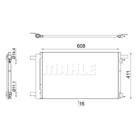 AC 939 000S - Condenser, air conditioning 