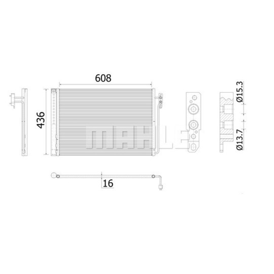 AC 937 000S - Condenser, air conditioning 