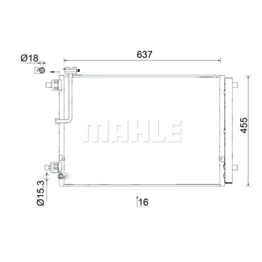 AC 949 000S - Condenser, air conditioning 