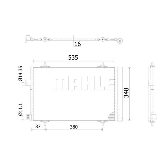 AC 938 000S - Condenser, air conditioning 