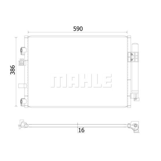 AC 930 000S - Condenser, air conditioning 