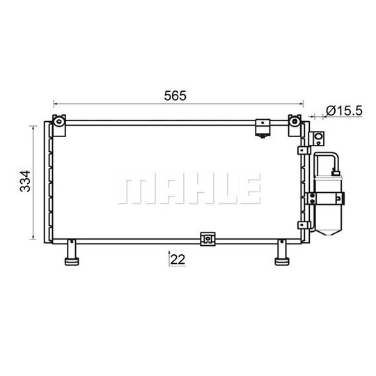 AC 946 000S - Condenser, air conditioning 