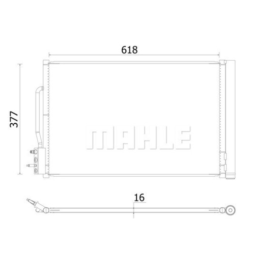 AC 955 000S - Condenser, air conditioning 