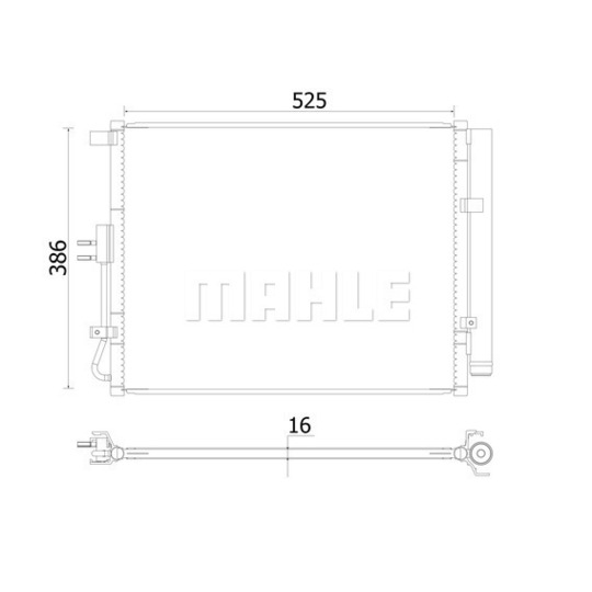 AC 957 000S - Condenser, air conditioning 