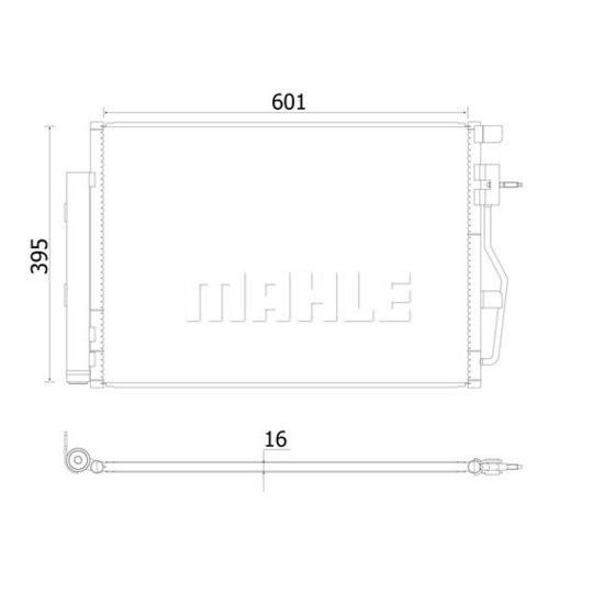 AC 958 000S - Condenser, air conditioning 