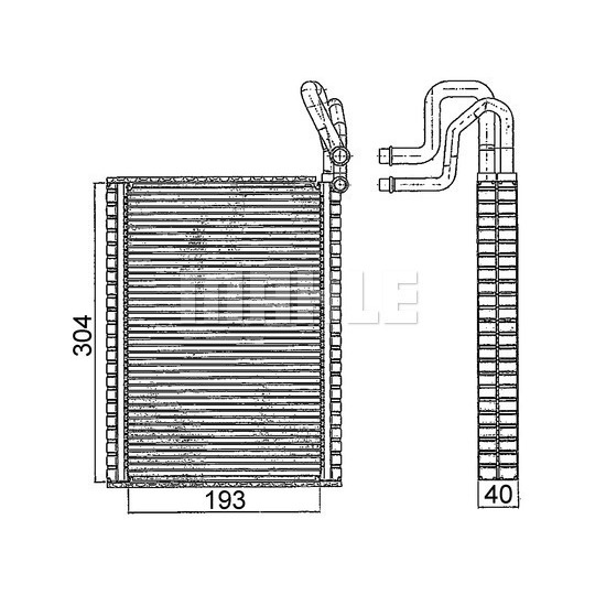 AE 116 000S - Höyrystin, ilmastointilaite 